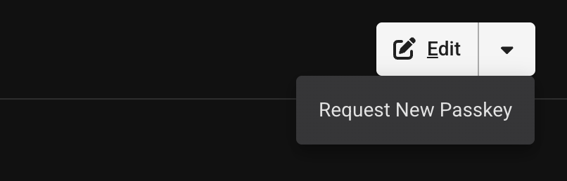 User Passkey